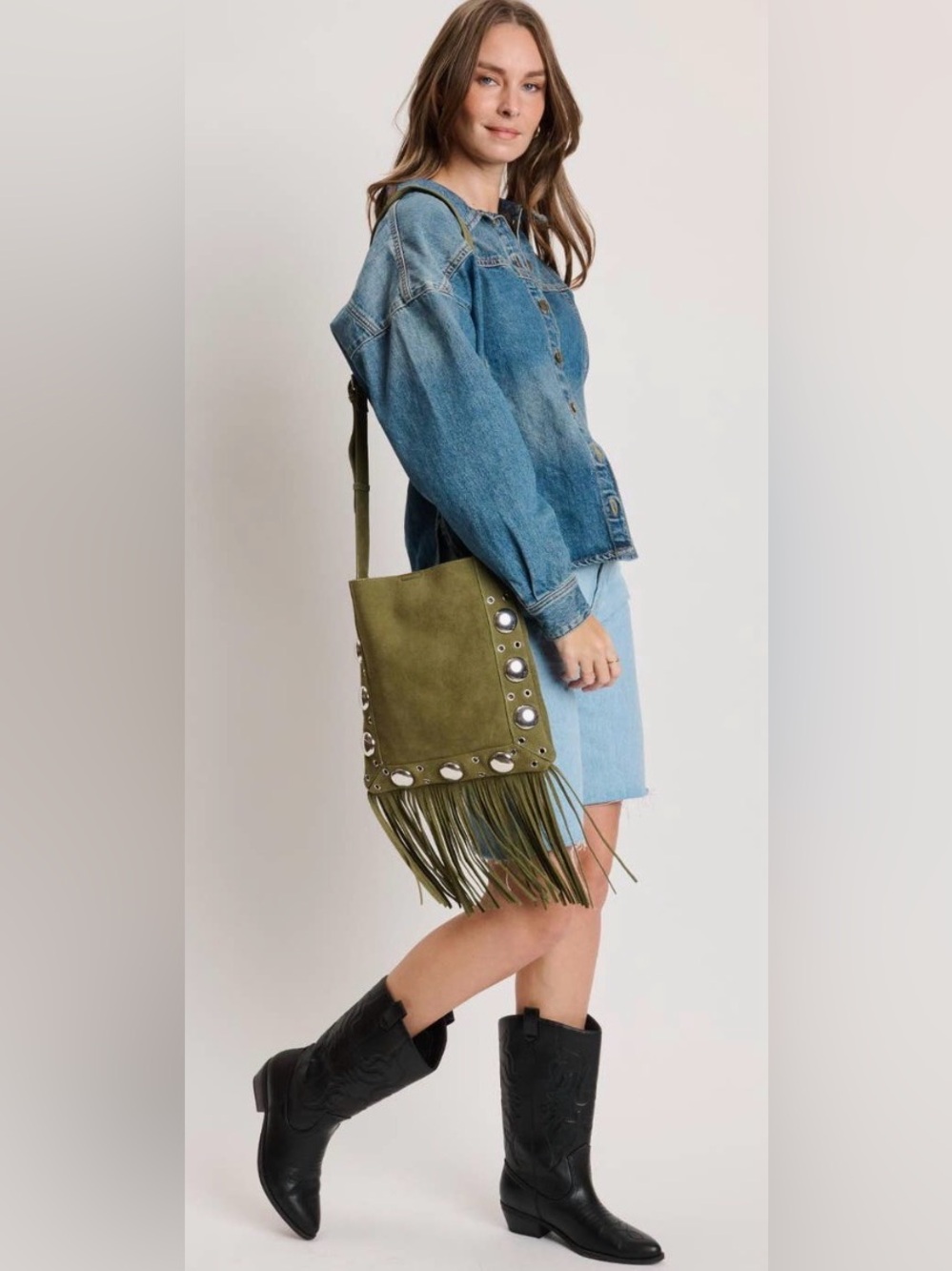 Moda Luxe Rocker Chic Courtney Crossbody - Picture 3 of 5